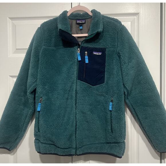 Patagonia Classic Retro-X Deep Pile Fleece Jacket Green Size L - Picture 4 of 16